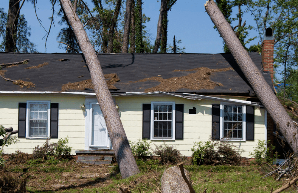 storm roof damage