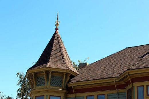 Composition shingle roof