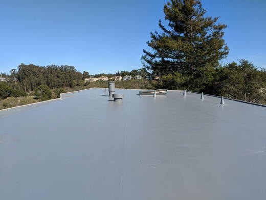 Flat re roof – IB 50 mil Grey