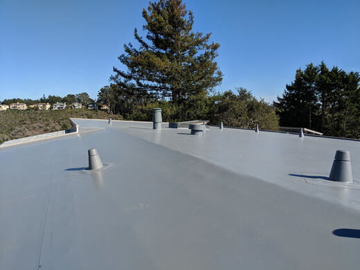 Flat re roof – IB 50 mil Grey